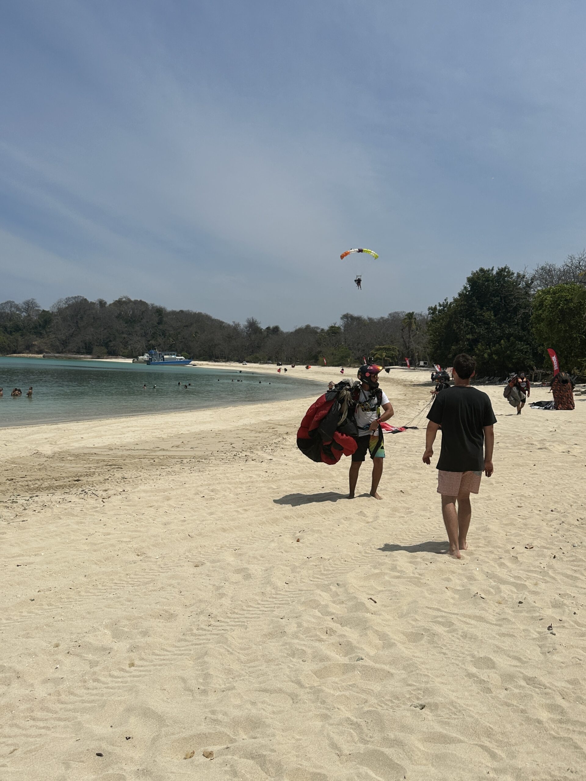 Panama adventure lifestyle skydiving over Contadora Island