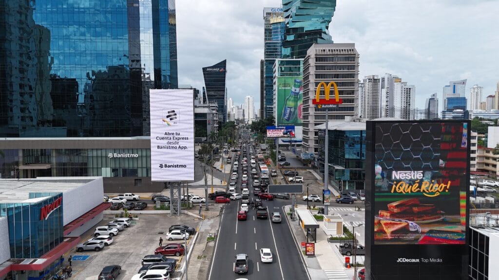 Panama City banking district and business center