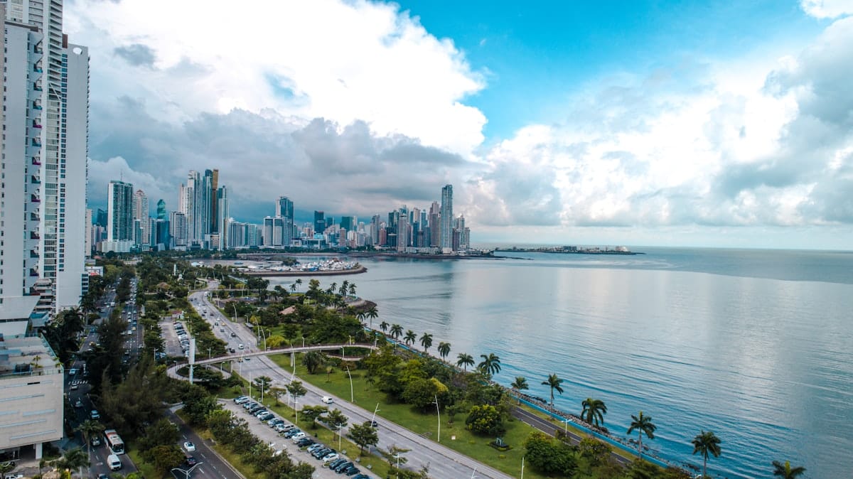 Panama City skyline and modern expat lifestyle in Panama Panama City skyline and modern expat lifestyle in Panama