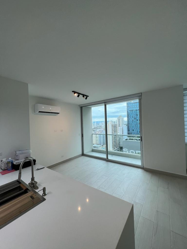 Open-plan living area in PH Urbana Obarrio – Panama investment property